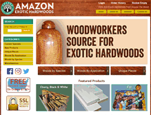 Tablet Screenshot of amazonexotichardwoods.com